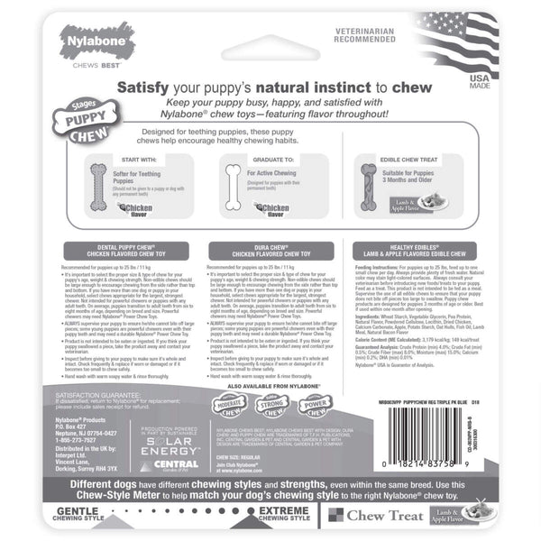 NYLABONE Puppy Triple Stages Pack