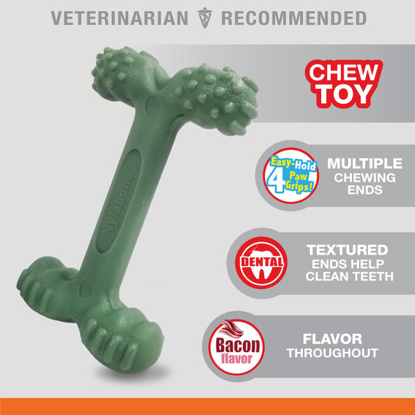 NYLABONE Power Chew Easy-Hold Dog Dental Chew Toy