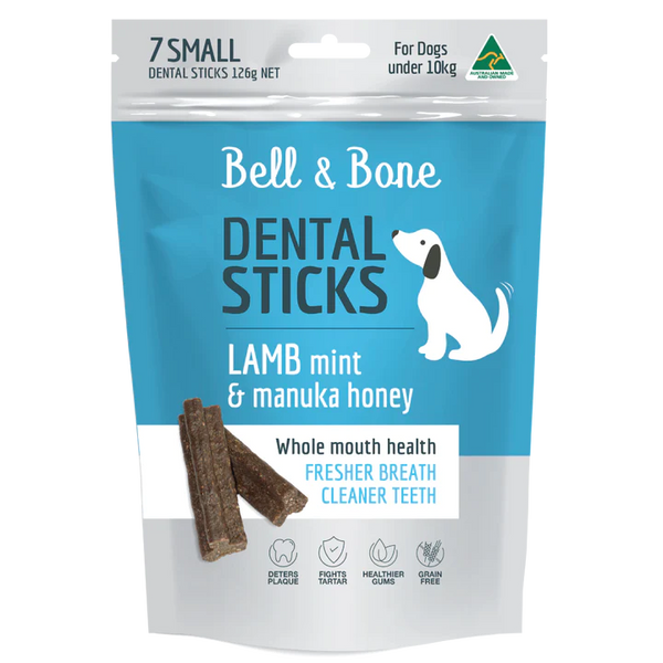 BELL & BONE Dental Sticks - Lamb, Mint & Manuka Honey