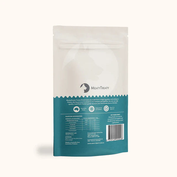 MEATY TREATY Freeze Dried Chicken Necks for cats & dogs 100g