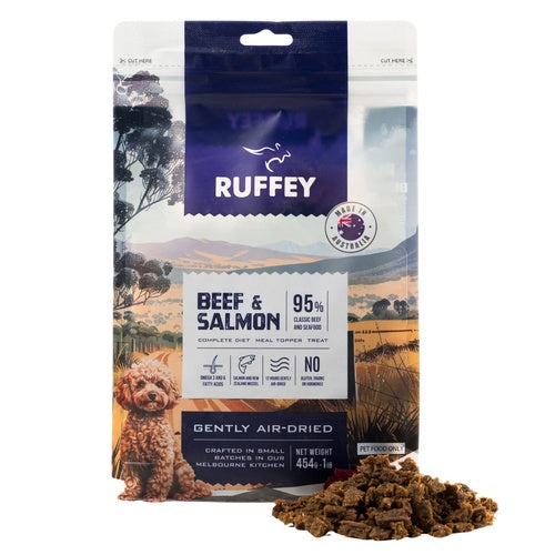 RUFFEY Air-Dried Beef & Salmon 454g