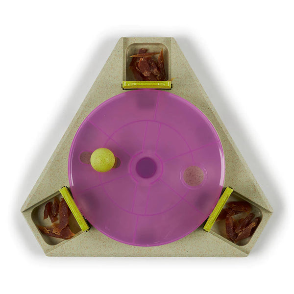 KAZOO Triangle Turn Interactive Puzzle Play Dog Toy