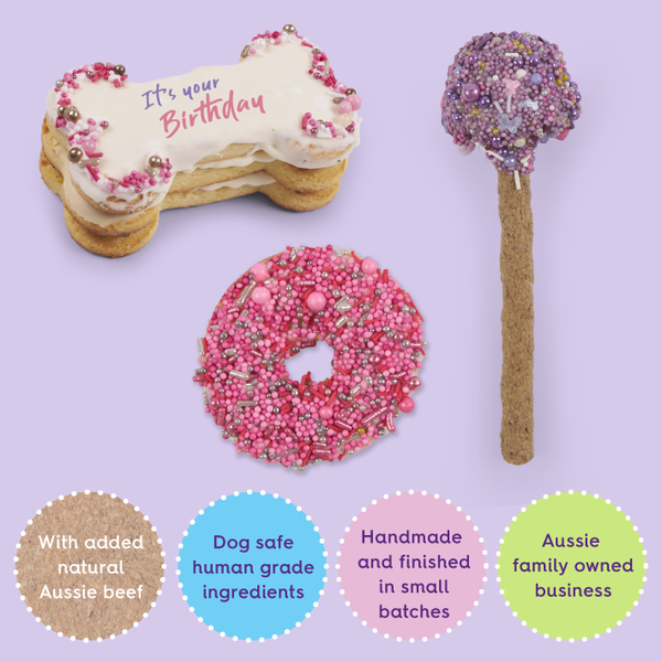 KAZOO Barney's Barkery - Dog Birthday Treats Party Pack