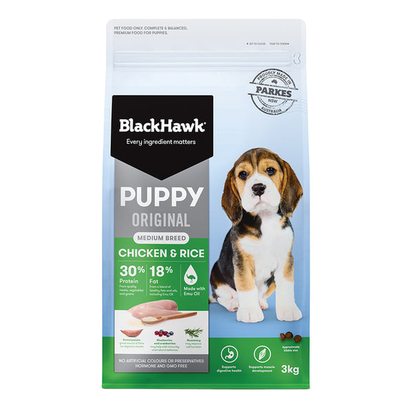 BLACK HAWK Puppy Chicken & Rice