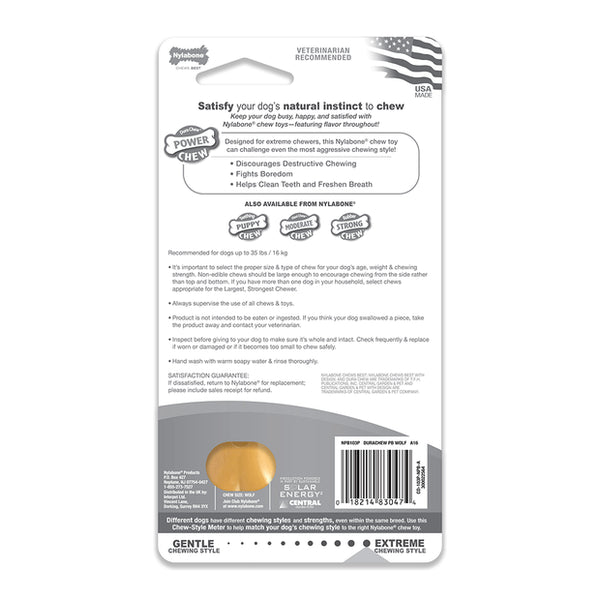 NYLABONE Power Chew Peanut Butter