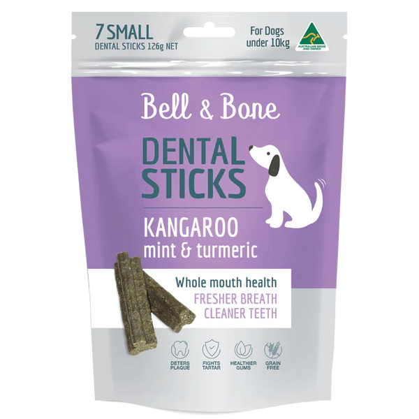 BELL & BONE Dental Sticks - Kangaroo, Mint and Turmeric