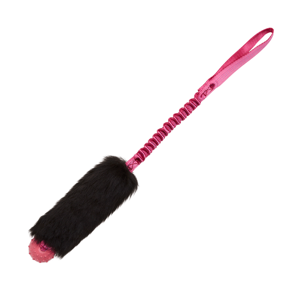 TUG-E-NUFF Sheepskin Ball Bungee Tug - Rubber Ball