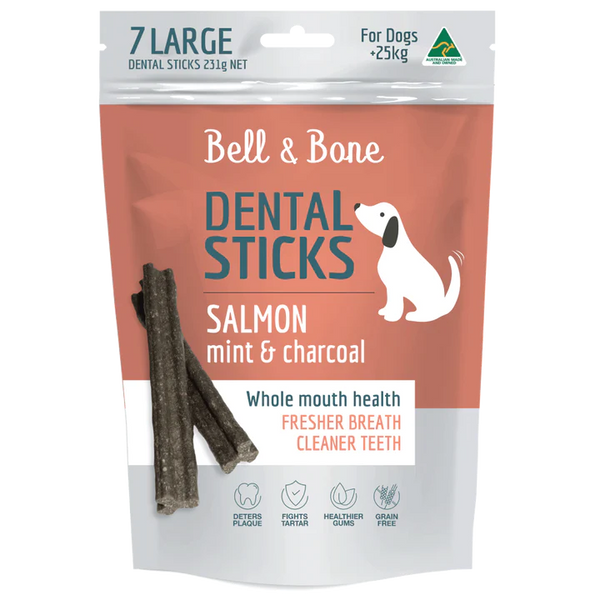 BELL & BONE Dental Sticks - Salmon, Mint and Charcoal