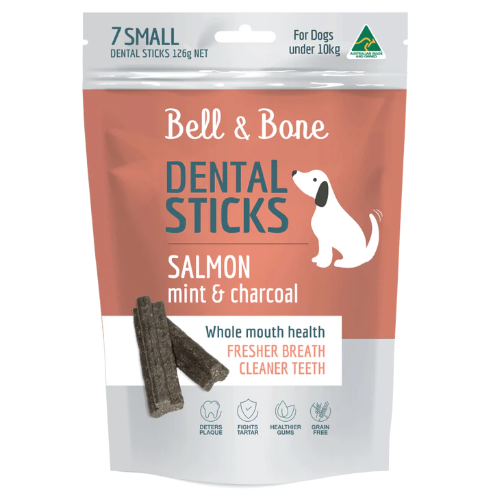 BELL & BONE Dental Sticks - Salmon, Mint and Charcoal
