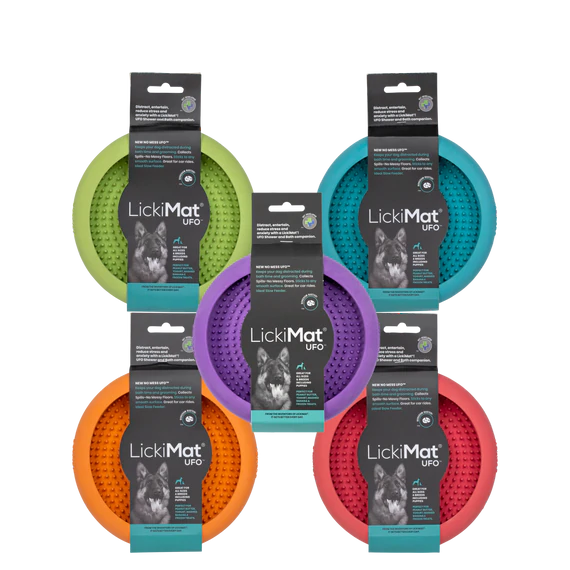 LICKIMAT UFO Slow Food Anti-Anxiety Licking Dog Bowl