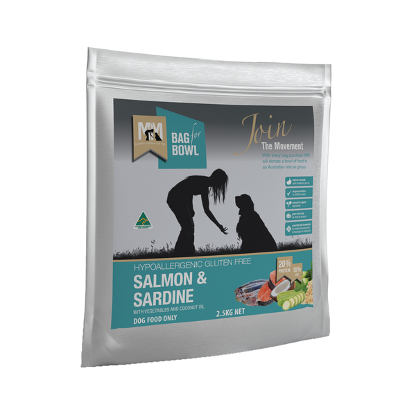 MEALS FOR MUTTS Salmon & Sardine, Gluten Free (Teal/blue)
