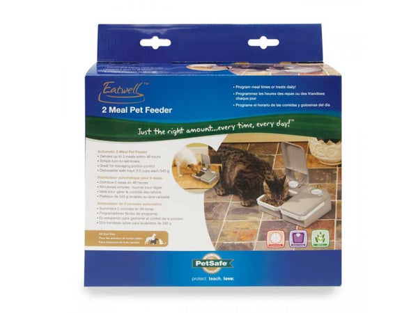 PETSAFE Eatwell 2 Meal Pet Feeder