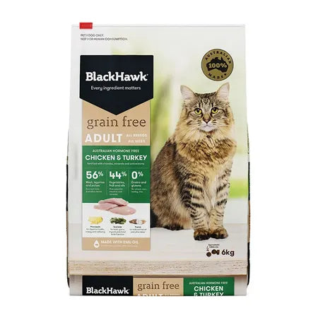 Black Hawk Cat Grain Free Adult Chicken And Turkey 2.5kg