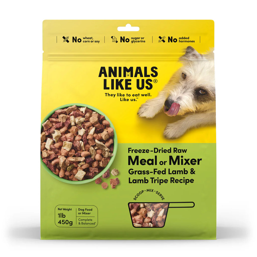 ANIMALS LIKE US Freeze Dried Raw Meal or Mixer - Lamb tripe 140g