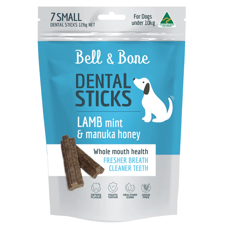 BELL & BONE Dental Sticks - Lamb, Mint & Manuka Honey
