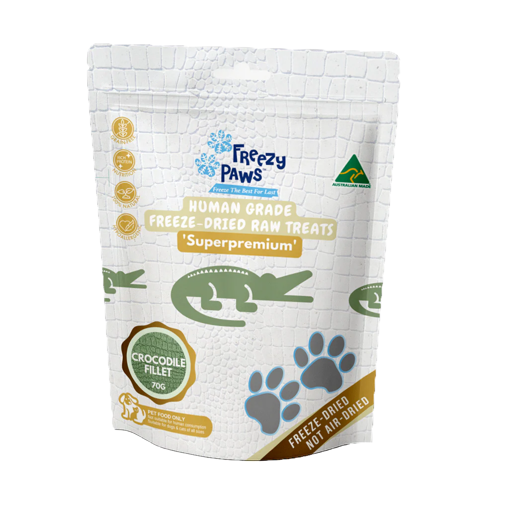 FREEZY PAWS Freeze Dried Crocodile Fillet