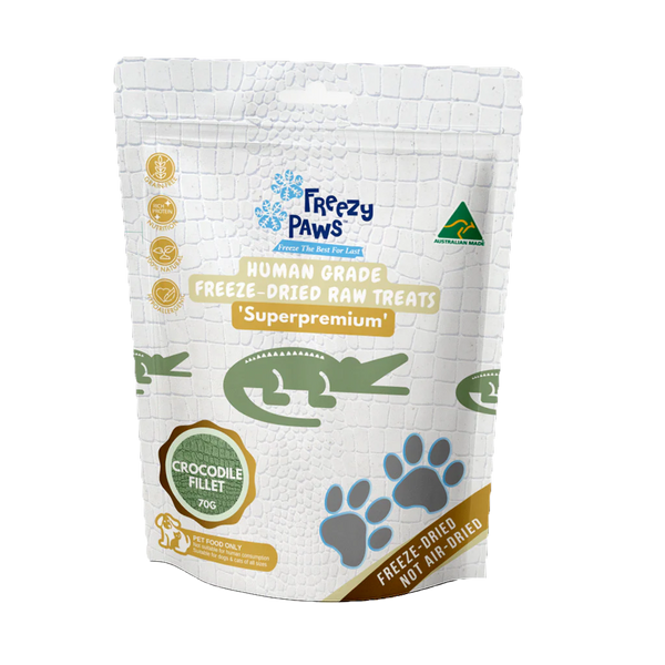 FREEZY PAWS Freeze Dried Crocodile Fillet