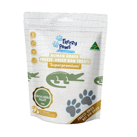 FREEZY PAWS Freeze Dried Crocodile Fillet