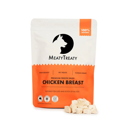MEATY TREATY Freeze Dried Chicken Breast 100g