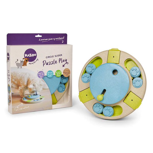 KAZOO Circle Slider Interactive Dog Puzzle For Play