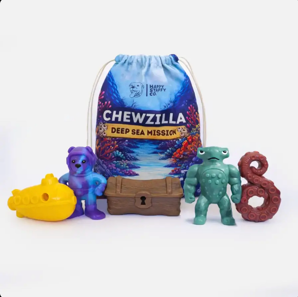 HAPPY STAFFY CO Chewzilla Deep Sea Mission 5 Pack