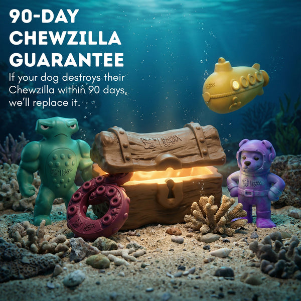 HAPPY STAFFY CO Chewzilla Deep Sea Mission 5 Pack