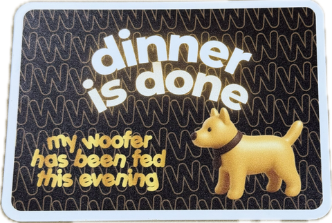 🐕 Woofers Feeding Reminder Card 🐕