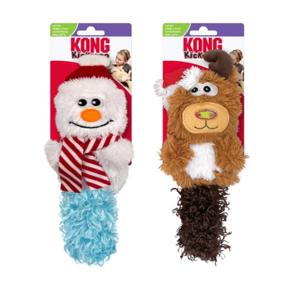 KONG Christmas Kickeroo Cat Toy - Assorted Characters