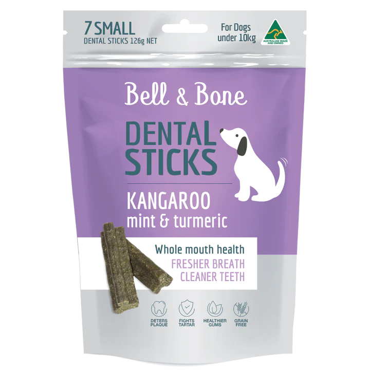 BELL & BONE Dental Sticks - Kangaroo, Mint and Turmeric