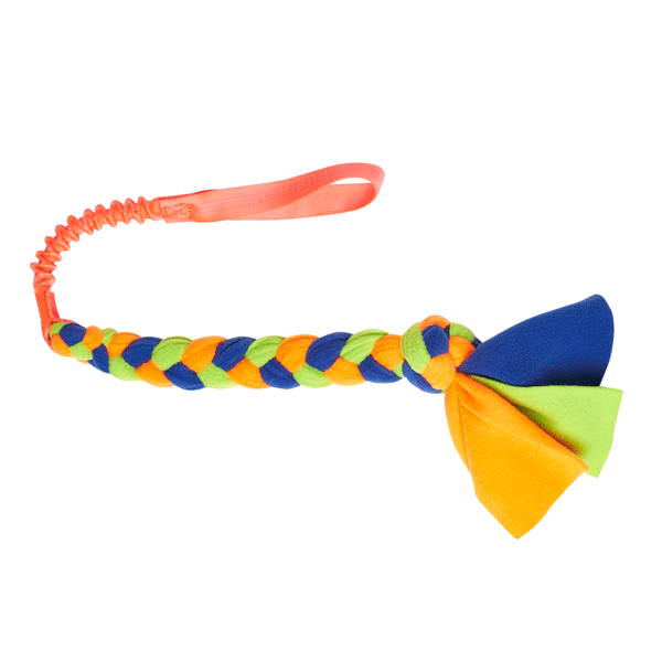 TUG-E-NUFF Bungee Handled Fleece Tug