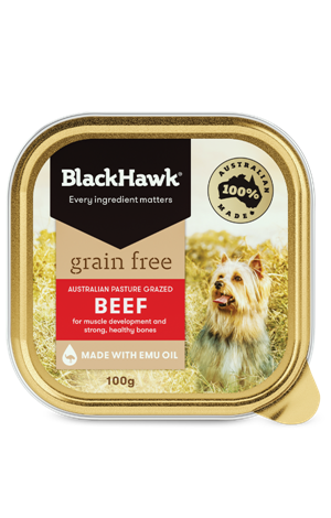 BLACK HAWK Grain Free Beef 9 x 100g