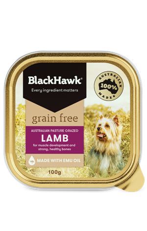 BLACK HAWK Grain Free Lamb 9 x 100g